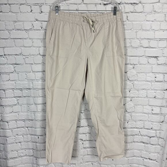 Vuori Womens Vintage Ripstop Pull On Pant Size XL in Light Gray Drawstring Waist - Picture 4 of 14